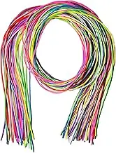 Fashion Scooby String Colourful Pack – Elastic Vibrant Lacing - for DIY Jewellery Making Necklace Keychains Bracelets Shoelaces Craft Decoration Projects Pack of 40