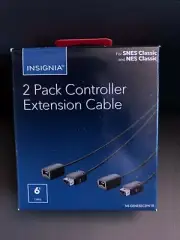 New Insignia 6' Extension Cable for Nintendo NES/SNES Classic Controllers 2-pack