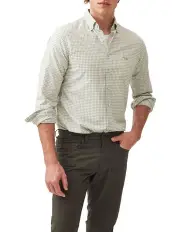 [Rodd & Gunn] Gunn Check Oxford Long Sleeve Sports Fit Shirt in Dusty Sage