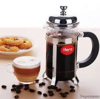 在飛比找Yahoo!奇摩拍賣優惠-【免運】法式濾壓壺 - 不銹鋼咖啡壺 家用法式沖茶器 咖啡濾