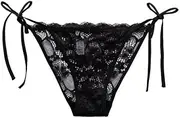 [Generic] Women's Side Tie Panties Wild Lace Bikini Adjustable G-String Underwear