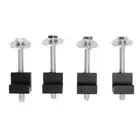 4PCS Tool Box Tie Down Tether J Hooks Aluminium Alloy Black For Pickup Truck SLS
