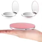 Portable Cosmetic Folding Compact Pocket Makeup Mirror USB Chargeable Two-Side