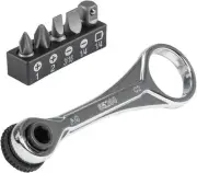 Klein Tools 65200 Ratchet Set, 5-Piece Mini Set with Phillips,...
