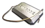 RotoMetals Zinc Anode - Hang Overboard w/Copper Wire 4 inches X 6 inches About 3