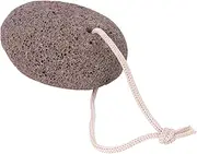 Natural Lava Pumice Stone for Feet Callus Remover for Heels and Hands for Exfoliating Rough Skin Comfortable Grip with Random Rope Color