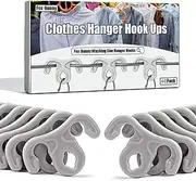 40 Pcs Clothes Hook Windproof Pegs - Strong Grip Washing Line Hanger Hooks - Reduces Need to Iron, Perfect for Outdoor Retractable/Rotary Washing Line