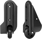 Vsenkes 2 Pieces Suitcase Weels Luggage Caster Wheels Universal Rotating Flexible Travel Repair Set Unidirectional Black Replacement