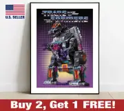 Transformers G1 Trypticon Box Artwork Poster 18" x 24" Print Retro Wall Art 80s