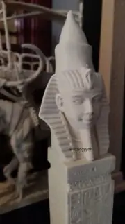 Ancient Egyptian Pharaoh statue 3D printed scene decoration pieces 24.5cm high