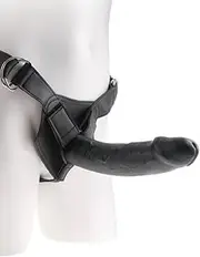 Pipedream King Cock Strap-on Harness with Cock, 9", Black
