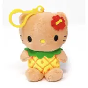 Hello Kitty cartoon Plush 10cm Keychain Creative Skin Color Pineapple