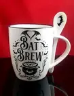 Bat Brew Mug and Spoon Set by Alchemy Gothic pagan occult goth alternative