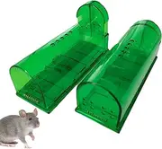 Non Lethal Mouse Trap - Reusable Effective Mice Trap Catch | Humane Mice Trap Catcher, Small Mole Capture Cage, Mouse Catcher for Mouse Voles Hamsters Moles, Easy to Use & Clean Puchen