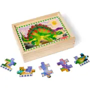 Melissa & Doug Dinosaurs Puzzles in a Box Kids/Childrens Interactive Play Toy 3+