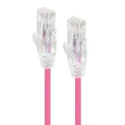Alogic C6S-0.50PNK 0.50m Pink Ultra Slim Cat6 Network Cable - Series Alp