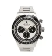 A BATHING APE CLASSIC TYPE 4 Bapex Quartz White X Black Dial Analog Men's Watch