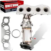 UNITHUB Exhaust Manifold Catalytic Converter Front 18210 674-811 Compatible for Toyota Camry Solara 2.4L 2002 2003 2004 2005 2006 Direct Replacement (EPA Compliant)