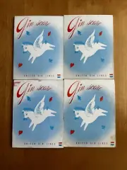 Vtg 4 - United Airlines Passenger Gin Rummy Score Pads Pegasus Horse