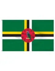 Dominica 3' x 5' Indoor Polyester Flag
