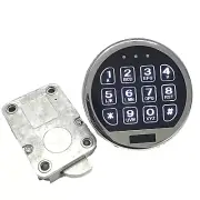Gun Safe Lock LED Keypad Chrome Electronic Safe Lock Replacement With Swing Bolt