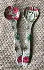 NEW - Outdoor Collection Melamine Salad Servers - Tropical, Hibiscus