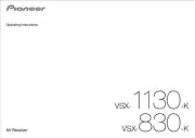 Pioneer VSX-1130-K Receiver Owners Manual