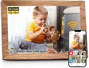 Frameo 10.1 inch WiFi Digital Photo Frame -1280 * 800 HD Digital Picture Frame 32GB Memory, IPS Touch Screen Electronic Frames with Auto-Rotate, Slideshow, Wall-Mounted, Share Photos Videos Instantly