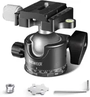 NEEWER Low Profile Camera Tripod Ball Head, 36Mm Metal Panorama Ball Head Com...