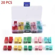 20Pcs MINI FUSE LINK JCASE FMX PAL CARTRIDGE AUTOMOTIVE CAR ASSORTMENT FUSES SET