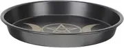 HAMPPLIES Pentagram Candle Holder Tray Elegant Metal Ritual Candle Plate for Altar Home Decor and Special Occasions Smooth Surface Unique Design for Sacrificial Articles