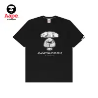 在飛比找蝦皮購物優惠-Aape XX Liberty Walk 圓領黑色 T 恤迷
