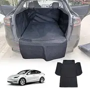 X-CAR Rear Trunk Cargo Liner Pet Dog Mat for Tesla Model Y 2022-2025 Rear Seat Back Cover Non-Slip