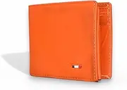 [Generic] Premium Tan Brown Genuine Leather Wallet for Men – Bifold Slim Design with Multiple Card Slots & RFID Protection – Classic & Stylish