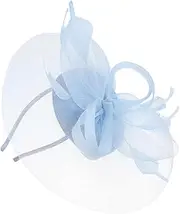 [NULYLU] Fascinator Tea Party Hat for Women Lightweight Mesh Headband with Plumage Decor Elegant Headdress for Weddings Banquets and Special Events Chic Accessory