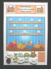 REWARD MOTIVATIONAL TOY CHART - ADHD Autism SEN PECS Visual Behavioural Aid