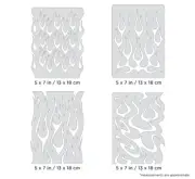 IWATA Artool Flame-o-rama Mini Series Freehand Airbrush Template by Craig Fraser