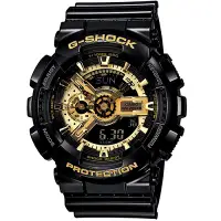 在飛比找Yahoo奇摩購物中心優惠-G-SHOCK 變形金剛黑金重型休閒錶(GA-110GB-1