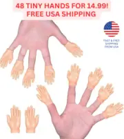 48 Pcs Tiny Hands - Finger Puppets for Prank - Gag Performance Party Favor