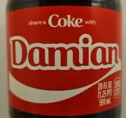 Share A Coke With Damian 2025 Personalized Limited Edition Coca-Cola Coke Bottle