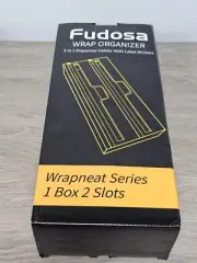2 in 1 Wrap Dispenser with Cutter and Labels, Plastic Wrap, Aluminum Foil and...