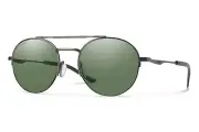 Smith Optics Transporter Sunglasses ChromaPop Matte Dark Ruthenium, Gray Green