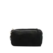 [Elleme] Elleme Mini Trousse Suede Zip-top Shoulder Bag ONE SIZE BLACK