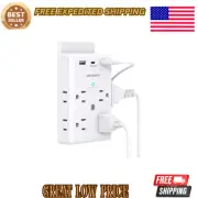 Power Strip Surge Protector Multi Plug Outlet Extender with USB C Ports, 3 Sided