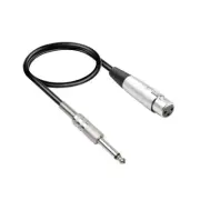 XLR Female To 6.35mm 1/4 Inch TS Male Mono Jack Unbalanced Microphone Cable B24