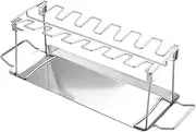 Chicken Leg Rack for Barbecue, Chicken Leg Hanger | Chicken Roast Rack Stand - Multi Purpose BBQ Tools Made of Stainless Steel Not Sticks for Cooking Camping Picnic in the Backyard
