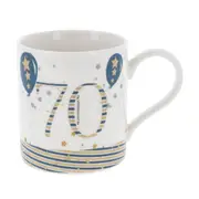 Gibson Gifts Rush Birthday Men 70th Mug R Drinking Water/Juice Cup w/ Handle