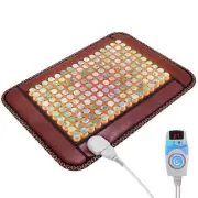 Natural Yellow Jade Stone Far-Infrared Therapy Mat Heating Pad Mattress 25"x18"