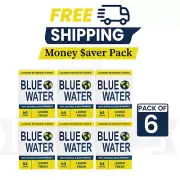 Blue Water, Laundry Detergent Sheets, 64 Loads(Lemon Fresh)-Pack Of 6