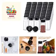 100 Pcs Plastic Spice Bottles Spice Jars Seasoning Jars Spice Bottles Spice S...